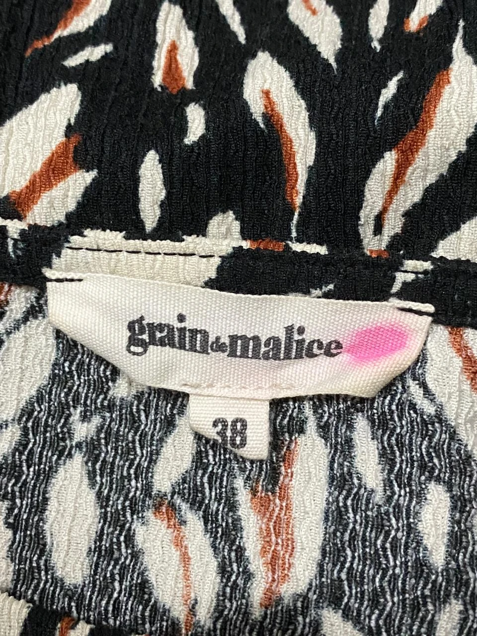 Vestido fluido Grain de Malice mangas 3/4 Tamanho 38 M – photo 6
